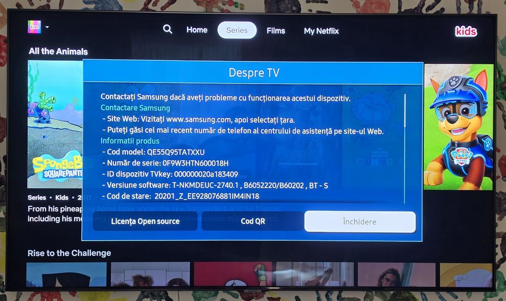 Televizor Samsung Smart TV QLED 4K 138 cm / 55" QE55Q95TATXXU