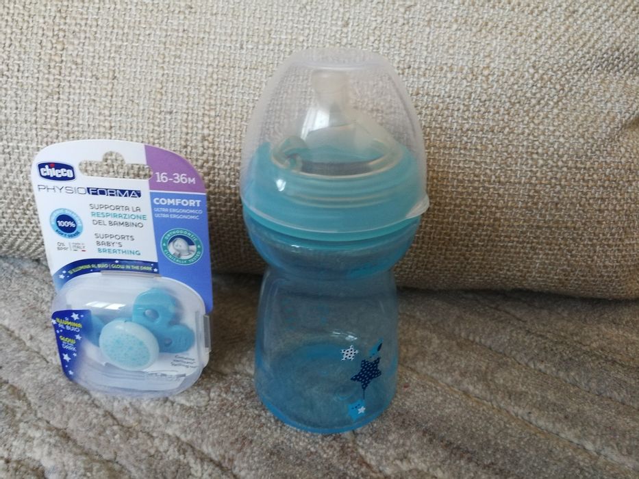 Чико биберон + шише 6+месеца
