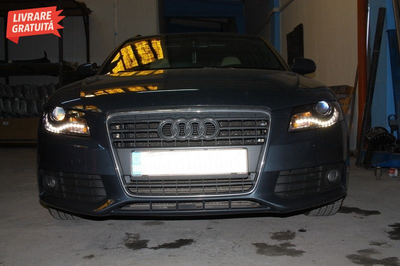 Faruri LED DRL Audi A4 B8 8K (04.2008-2011) cu Lumini de zi Integrate