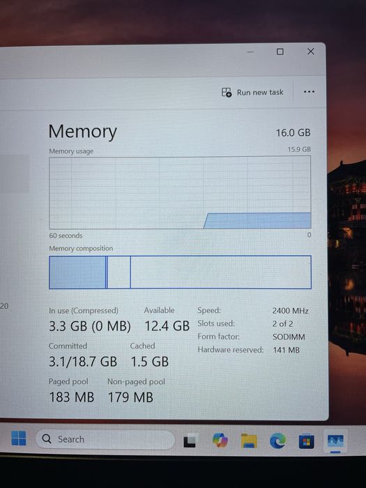 Laptop Lenovo ThinkPad E580, 16gb ram, ssd, intel 8gen