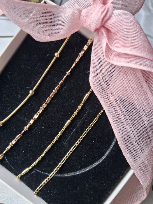 Колие със позлатен слой14кр.