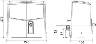 автоматизация мотор за плъзгаща дворна врата allmatic италия до 600кг.