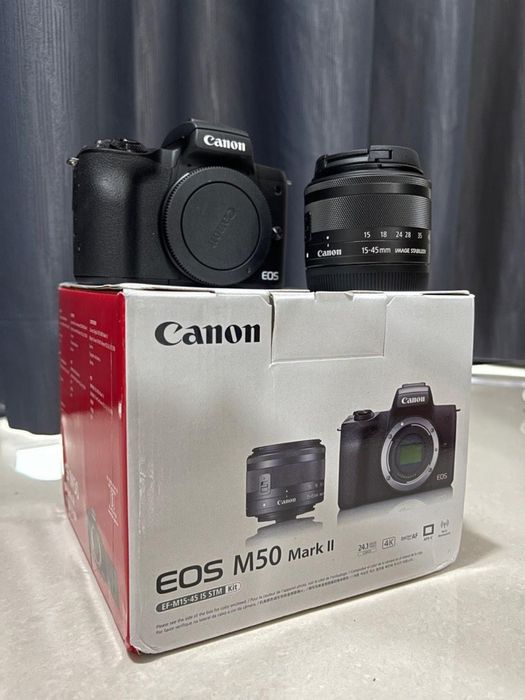 Камера Canon EOS M50 Mark II + Kit Lens – Новая
