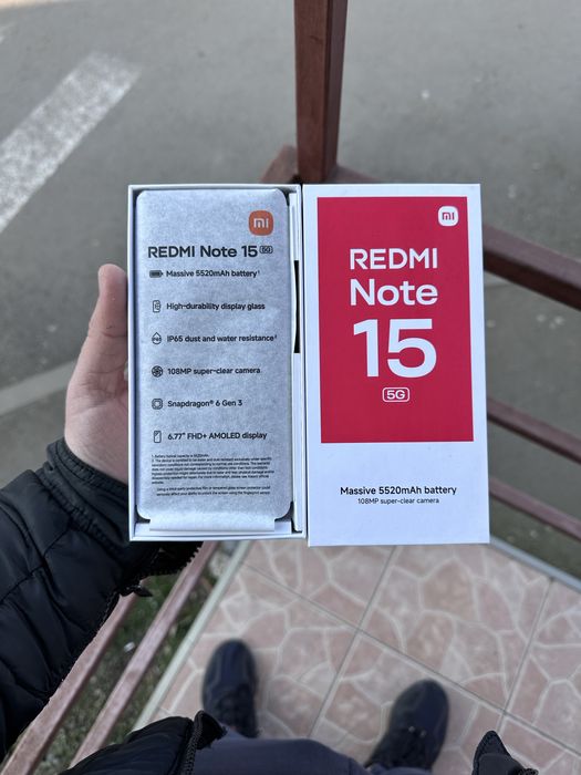 Xiaomi redmi Note 15 5G 256 Gb ca Nou Dual sim (dezmembrez telefoane)