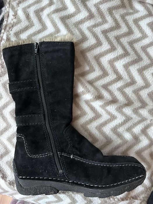 Зимни велурени ботуши -Tamaris