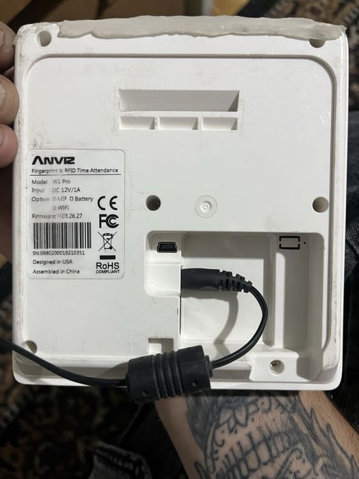 anviz урв w1 белый  сканер