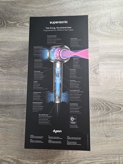 Uscator de par Dyson Supersonic HD07 Origin, 4 setari de temperatura, Nichel-Cupru