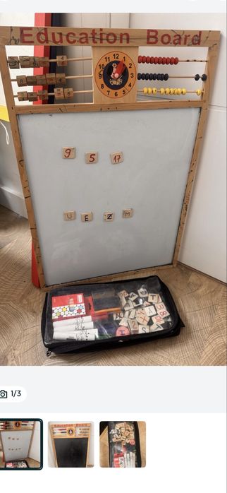 Tabla  alba neagra cu accesorii