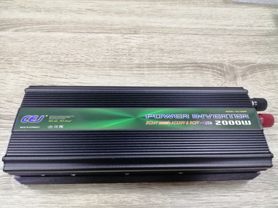 Инвертор 12V или 24V DC към 220V AC мощности от 1000W до 4000W