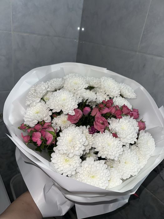 Цветы бу утром получила