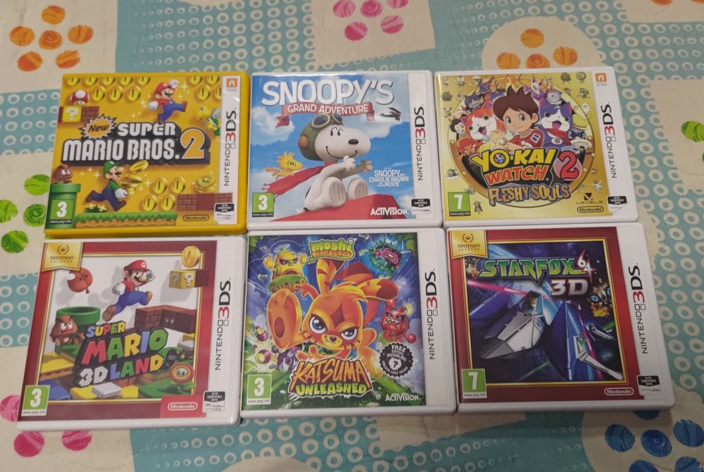 OFERTĂ -Jocuri pentru Nintendo 3ds - Pachet 6 dischete