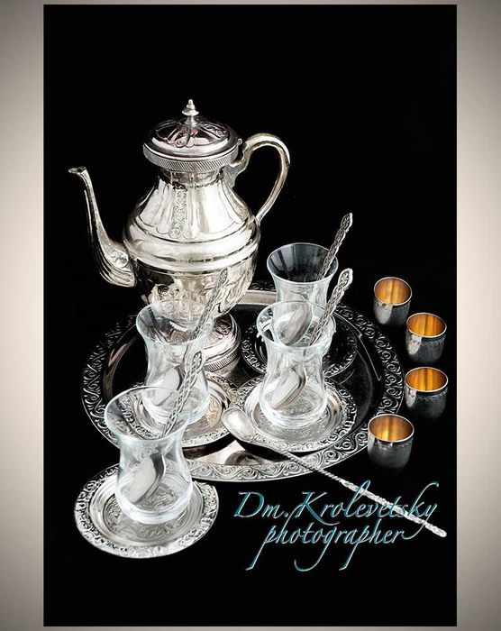 Самовар на дровах СССР. Сервиз