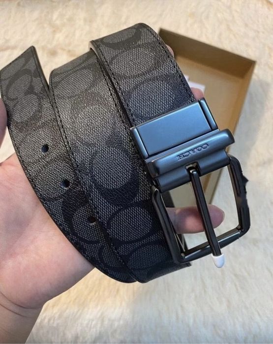Черный Мужской ремень Coach