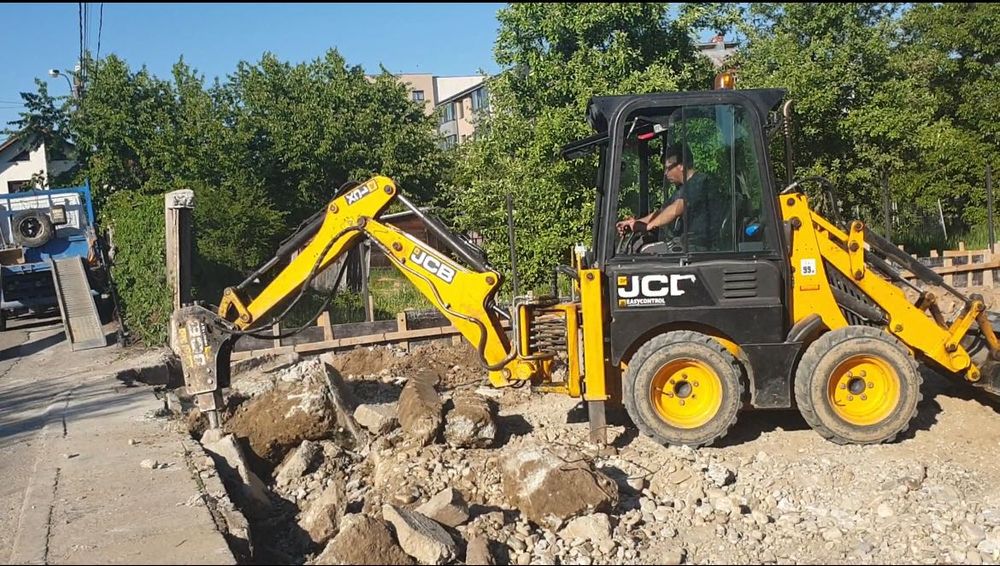 Inchiriez Buldoexcavator Jcb|Utilaje-Compactor 3T-Minibuldoexcavator