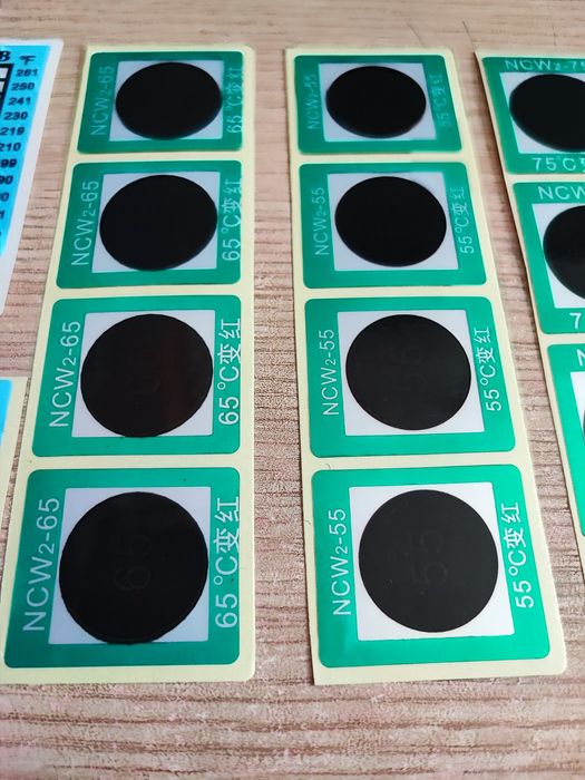 Sticker Termic Ireversibil – Diverse Temperaturi 55–130°C