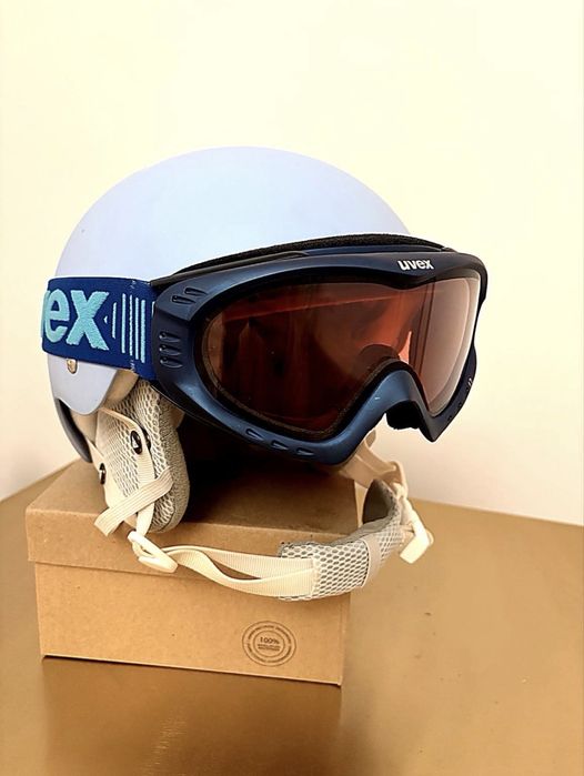 Casca schi femei K2 si ochelari UVEX