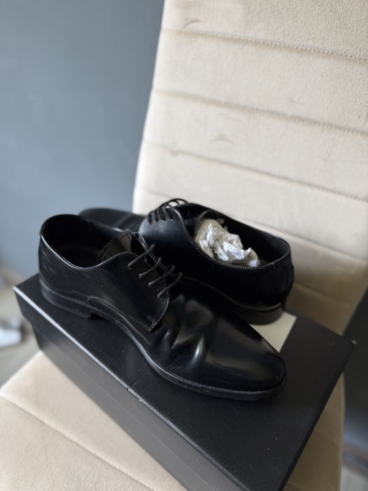 Pantofi Denis (Anna Cori) barbat piele naturala lacuita negru - 39