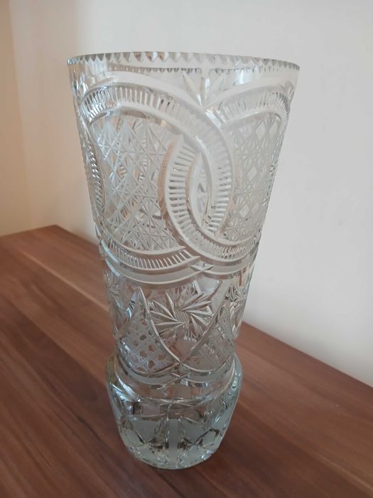 4 vase de cristal & 1 vaza cristal