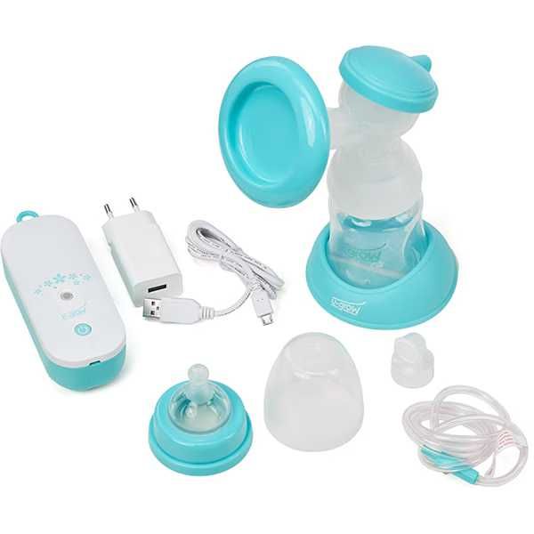 Pompa de san electrica U-GROW U003-EPBP, 140ml, alb-albastru