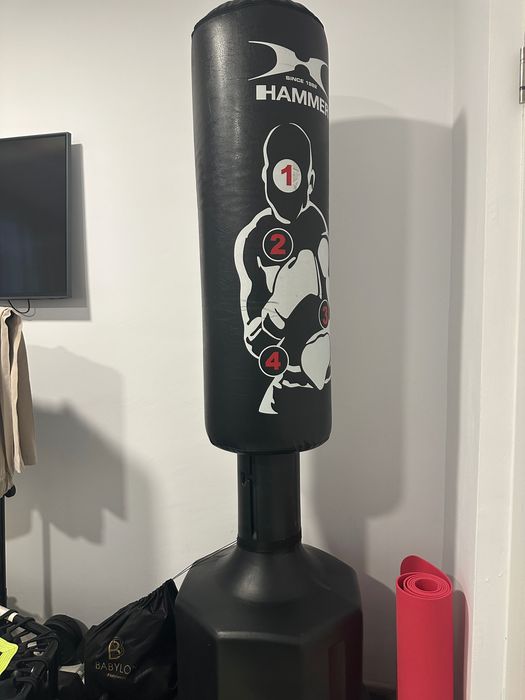 Sac de box cu suport Hammer Sparring Pro - stare excelentă