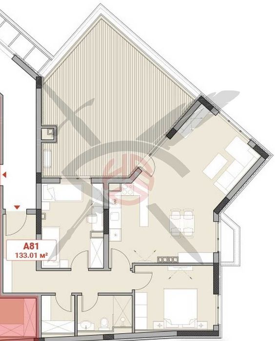 Тристаен апартамент в жк. Младост 4 № сграда 1158 ап. 33793