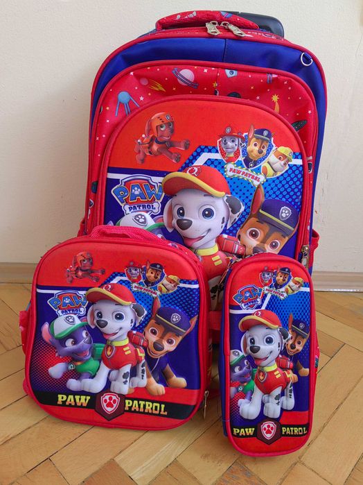 детски куфар Paw patrol с малка чанта и несесер