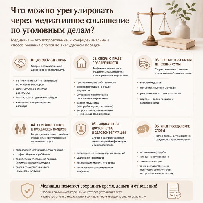 Услуги медиатора! НЕ ДОРОГО
