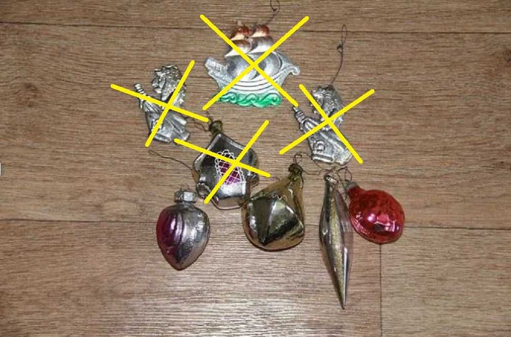 Игрушки для новогодней ёлки (советские)