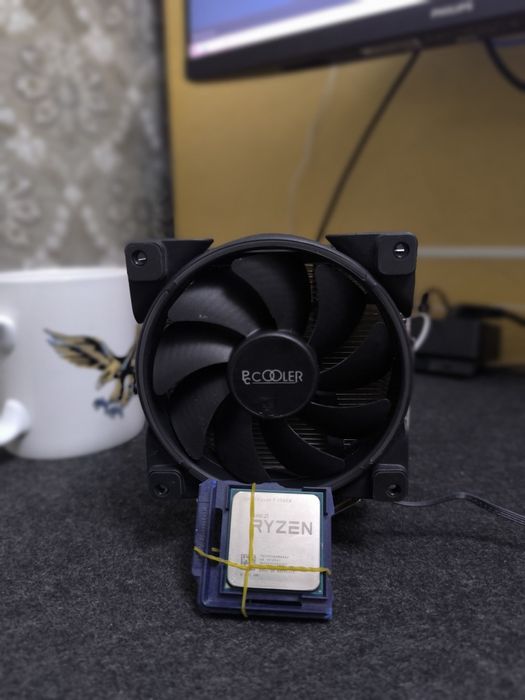 Процессор Ryzen 7 2700x + башня комплект