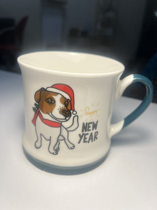Коледни чашки с Джак Ръсел/кученца