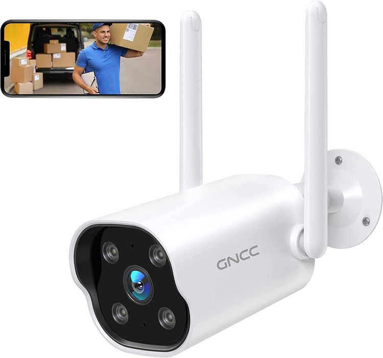 GNCC T1 Външна камера за наблюдение, 1080P, IP камера