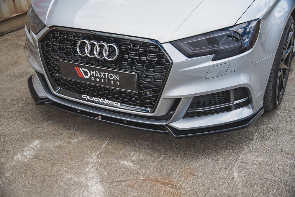 Спойлер за предна броня Maxton design за Audi S3/S-line 8V (2016-2020)