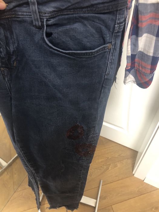 Дънки Зара Zara тъмносини