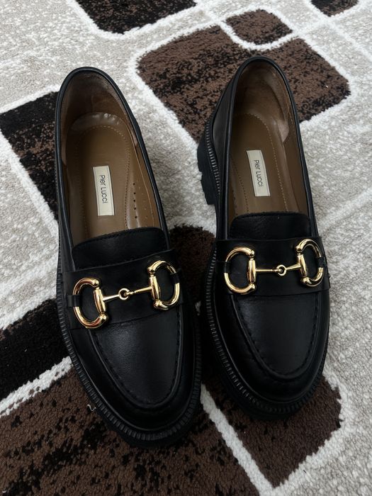 Обувь, лоферы кожанный