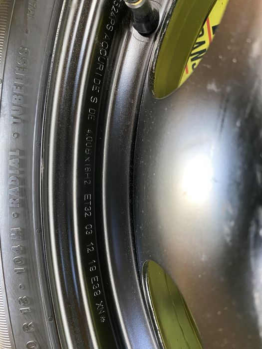 Roata rezerva slim originală Peugeot 508 3008 5008 135/80/18 5x108