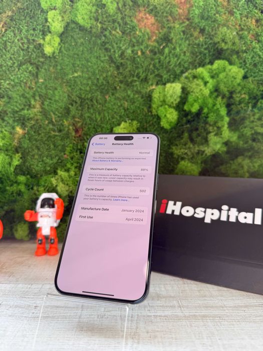 iPhone 15 Pro Max, Blue Titanium, 256 GB, 88% Baterie #7013