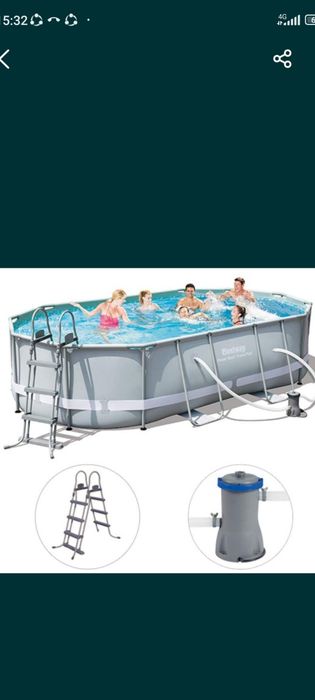 Бассейн intex Bestway 488x305x107 каркасный