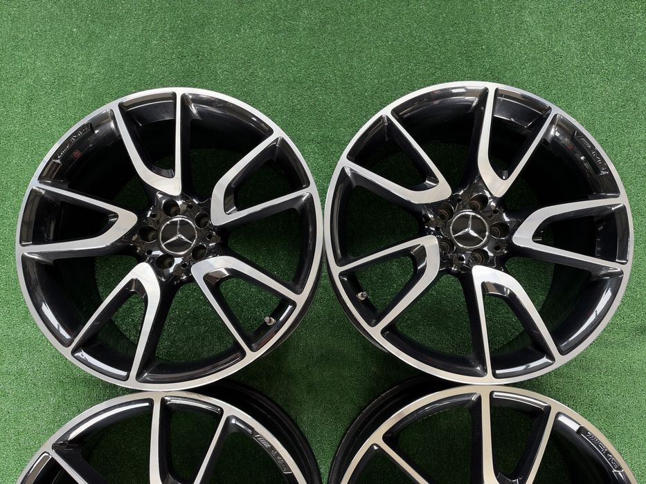 4бр. ОТЛИЧНИ 21” ОРИГИНАЛНИ *AMG* Спорт-Пакет Джанти 5х112 за -MERCEDES-BENZ GLC 43 AMG W253/C253/X253- *8.5J+9.5J, ET40+ET22*