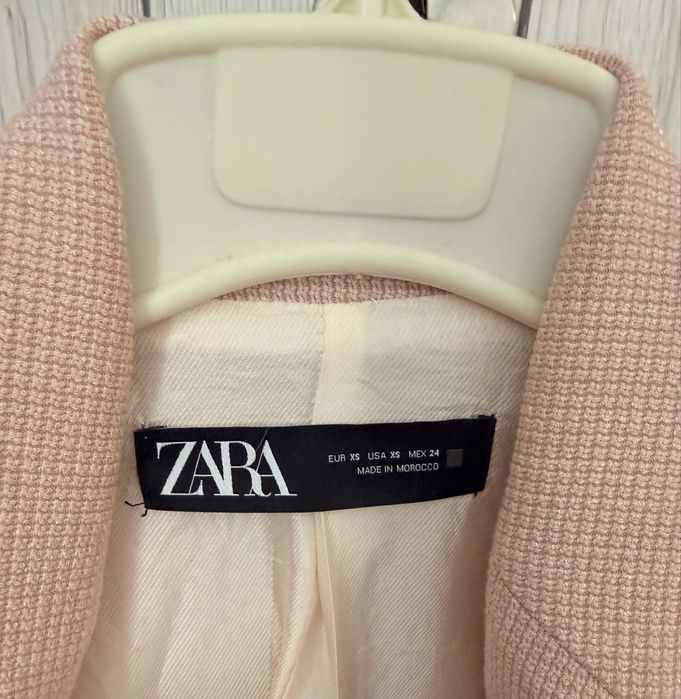 Дамско сако Zara Xs pink