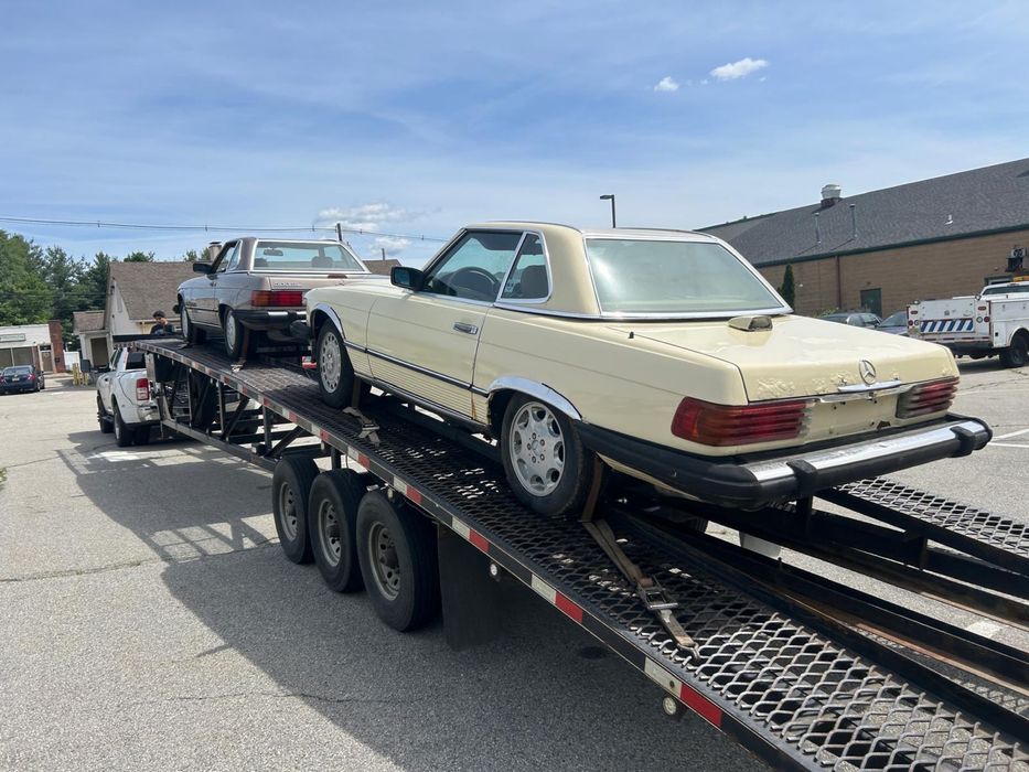 Mercedes 560 SL decapotabila, proiect