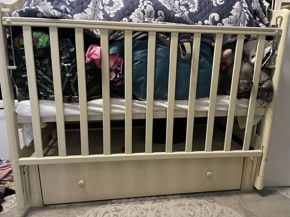 Детский кровать с матрасом