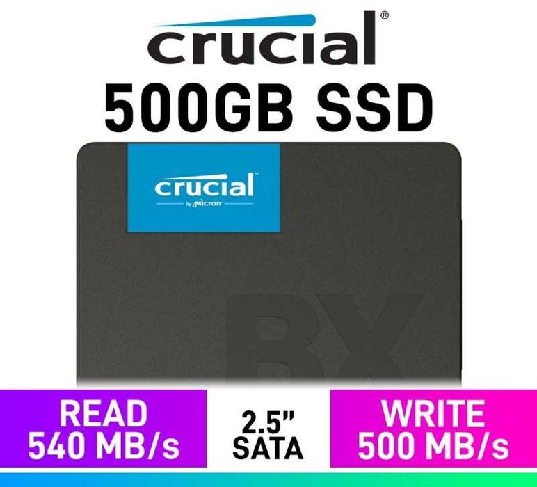 SSD Crucial BX500 500GB SATA-III 2.5 inch