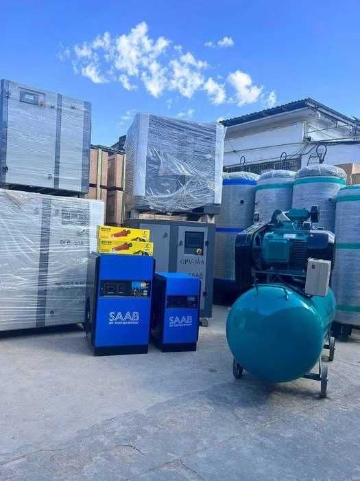 SAAB Kompressor Air Kampressor 9Litrdan 500Litrgacha Kafolat Servis