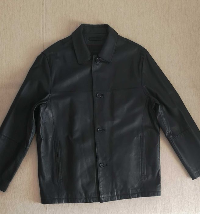 geaca noua, piele naturala, XL (52), poze reale