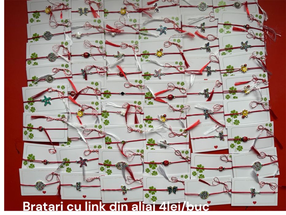 Martisoare Bratari cu snur ajustabil