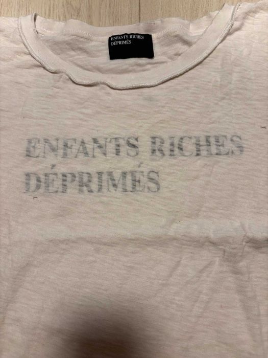 Enfants Riches Déprimés classic faded logo white tee