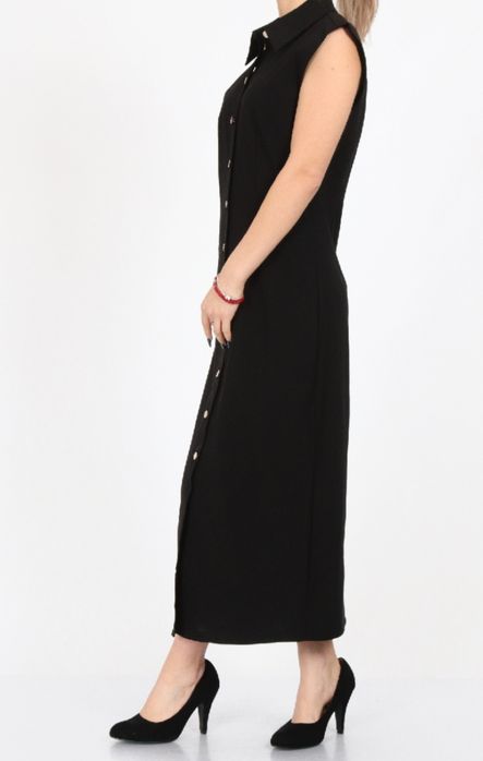 Rochie midi neagra JACQUELINE DE YONG