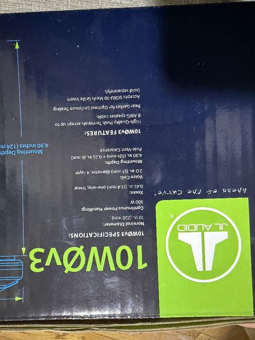 JL audio 10w0v3-4ом самбуфер