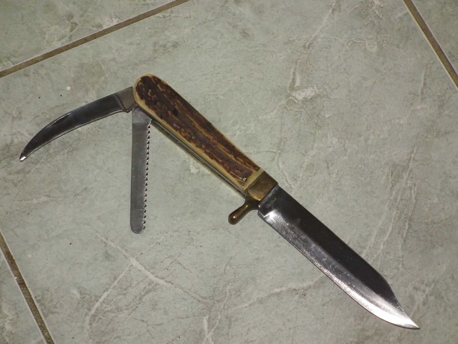 Cutit vánátoare retro suedez Bahco masiv plásele din corn stil Maurer nr.1