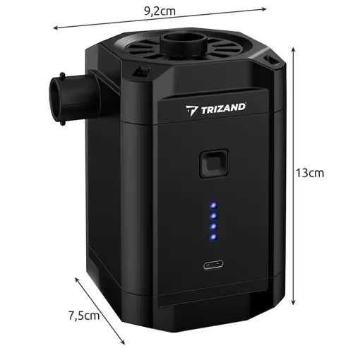 Акумулаторна помпа за басейни, пояси, матраци, 5V, 5000 mAh, TRIZAND